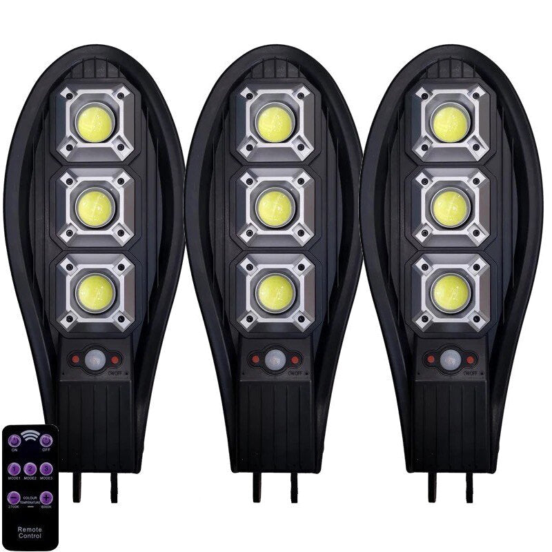 3бр. Соларна LED Лампа 345W IP65 Водоустойчива