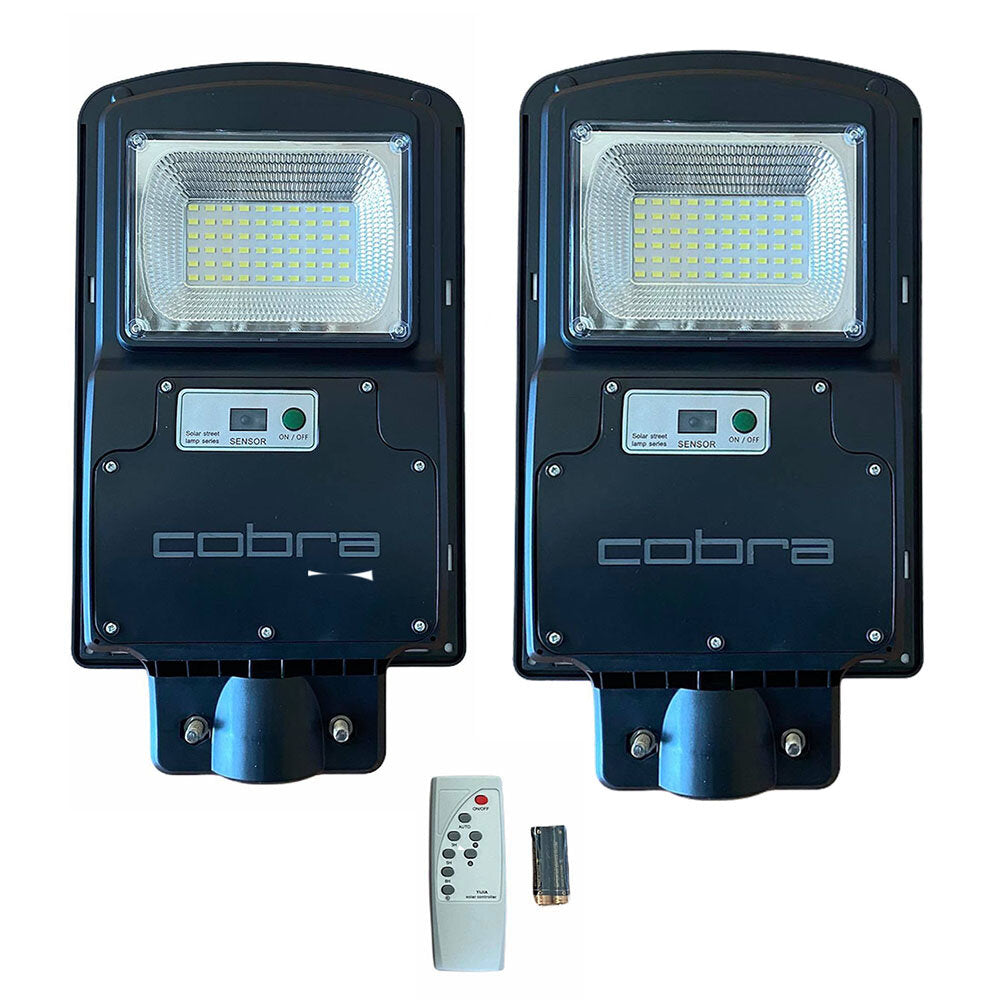 2БР. УЛИЧНА СОЛАРНА ЛАМПА COBRA 125W