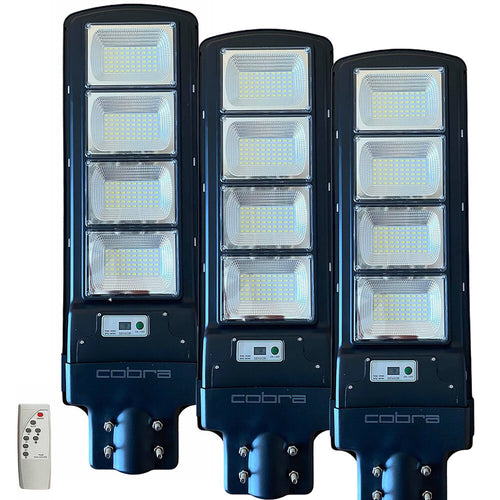 3БР. УЛИЧНА СОЛАРНА ЛАМПА COBRA 500W