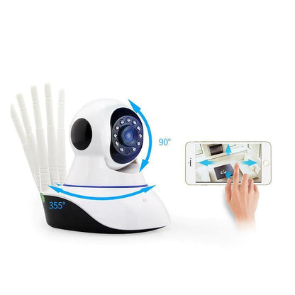 2MP FULL HD, WIFI БЕЗЖИЧНА КАМЕРА С 5 АНТЕНИ, МОТОРИЗИРАНА 355° завъртане + 32GB Карта
