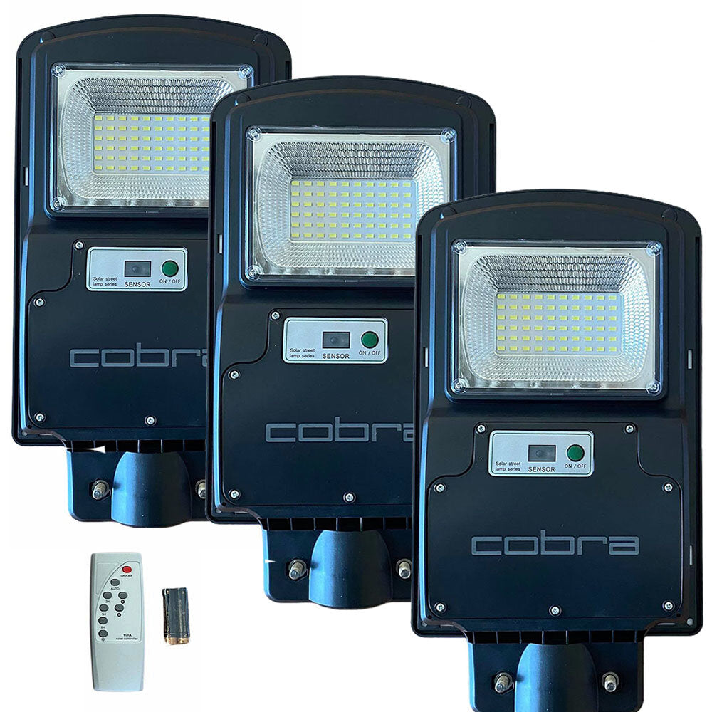 3БР. УЛИЧНА СОЛАРНА ЛАМПА COBRA 125W