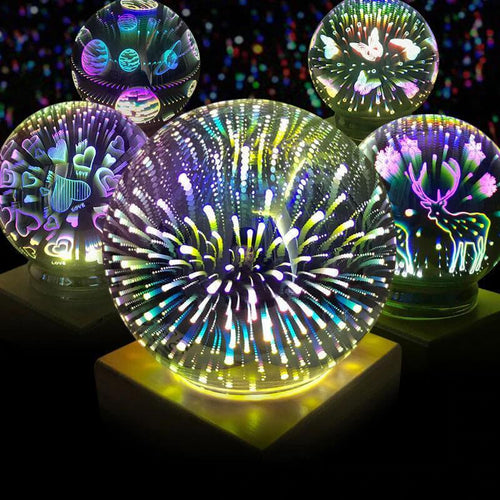 3D Сферична лампа Fireworks