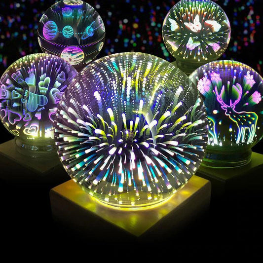 3D Сферична лампа Fireworks