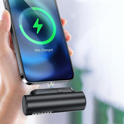 3в1 Магнитен безжичен Power Bank 3000 mAh /черен/
