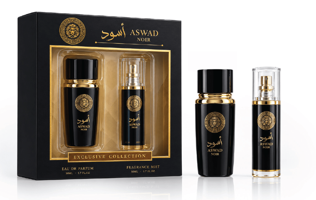 Manasik Aswad Noir комплект – кутия, парфюм и мист