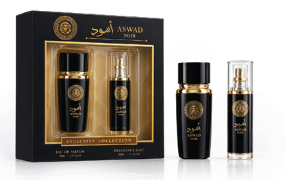 Manasik Aswad Noir комплект – кутия, парфюм и мист