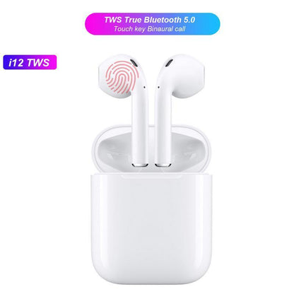AirPods Bluetooth Слушалки i12 TWS 3D