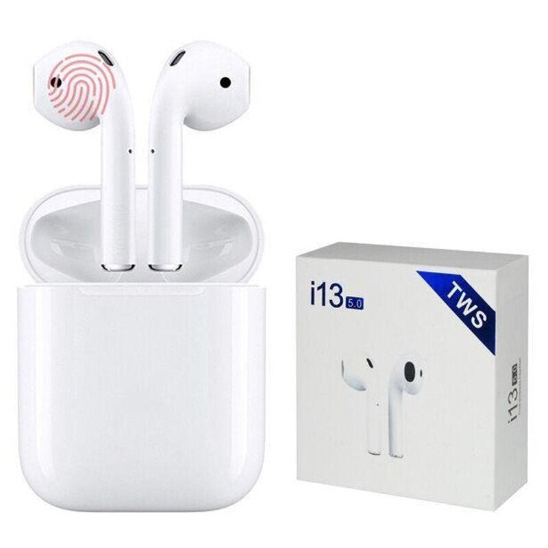 AirPods Bluetooth Слушалки i13 TWS 3D звук 5.0