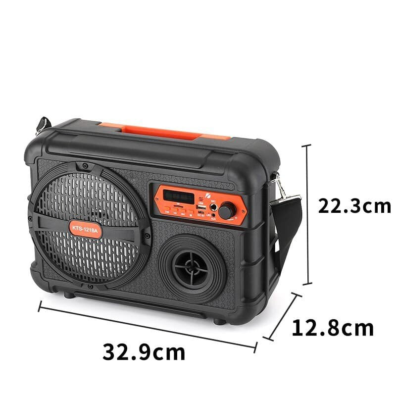 Активна Bluetooth Караоке Колона с микрофон  6.5" KTS-1218A с компактен размер