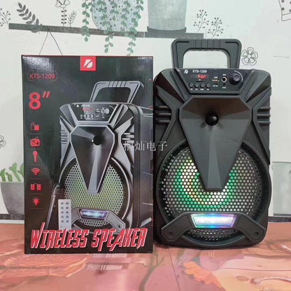 Активна Bluetooth караоке тонколона 8" с микрофон KTS 1209 с обхват 25 м