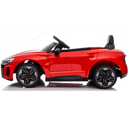 Акумулаторен джип Audi RS E-Tron GT, 4X4, Licensed, С меки гуми и кожена седалка, 12V, Черна