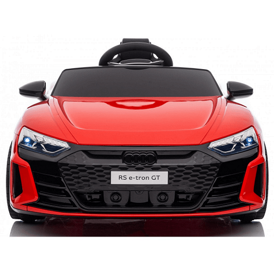 Акумулаторен джип Audi RS E-Tron GT, 4X4, Licensed, С меки гуми и кожена седалка, 12V, Черна