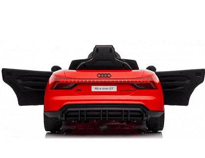 Акумулаторен джип Audi RS E-Tron GT, 4X4, Licensed, С меки гуми и кожена седалка, 12V, Черна