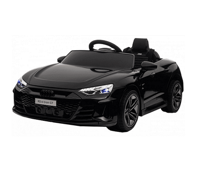 Акумулаторен джип Audi RS E-Tron GT, 4X4, Licensed, С меки гуми и кожена седалка, 12V, Черна