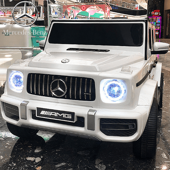 Акумулаторен джип Mercedes Benz G63, С меки гуми и кожена седалка, Черна