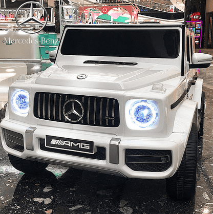 Акумулаторен джип Mercedes Benz G63, С меки гуми и кожена седалка, Черна
