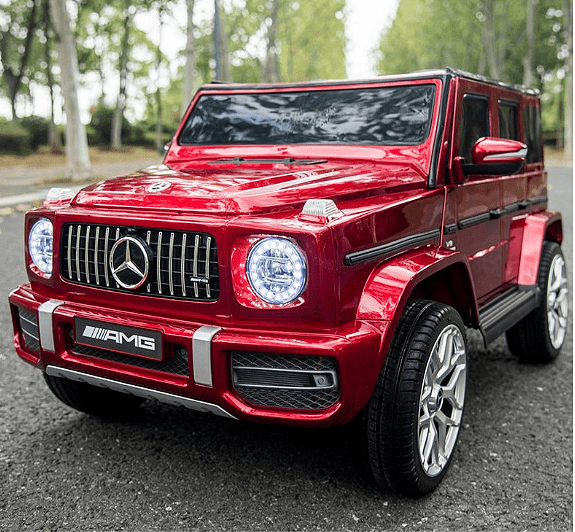 Акумулаторен джип Mercedes Benz G63, С меки гуми и кожена седалка, Черна