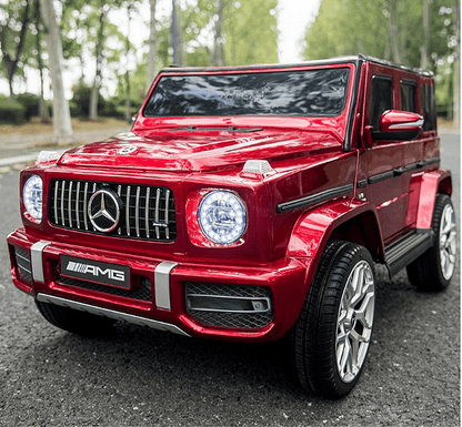 Акумулаторен джип Mercedes Benz G63, С меки гуми и кожена седалка, Черна
