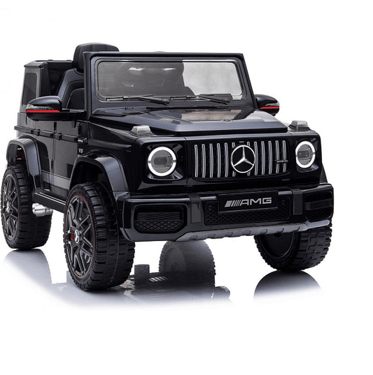 Акумулаторен джип Mercedes Benz G63, С меки гуми и кожена седалка, Черна