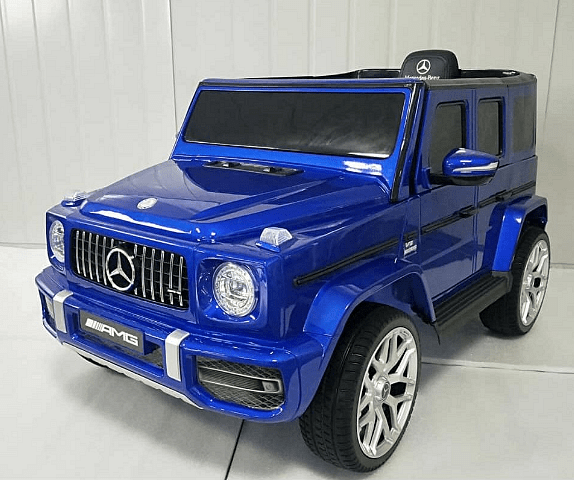 Акумулаторен джип Mercedes Benz G63, С меки гуми и кожена седалка, Черна