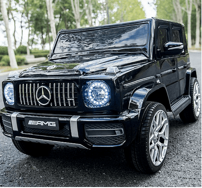 Акумулаторен джип Mercedes Benz G63, С меки гуми и кожена седалка, Черна