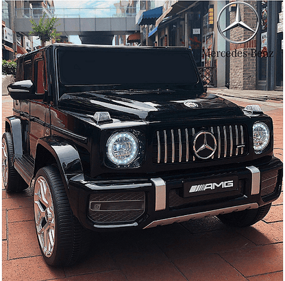 Акумулаторен джип Mercedes Benz G63, С меки гуми и кожена седалка, Черна