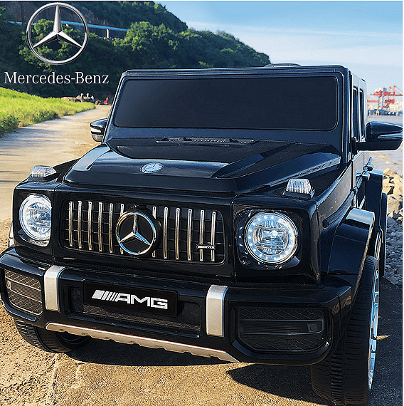 Акумулаторен джип Mercedes Benz G63, С меки гуми и кожена седалка, Черна