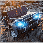 Акумулаторен джип Mercedes Maybach G650, С отварящи се врати, 4x4, 12V, Черен