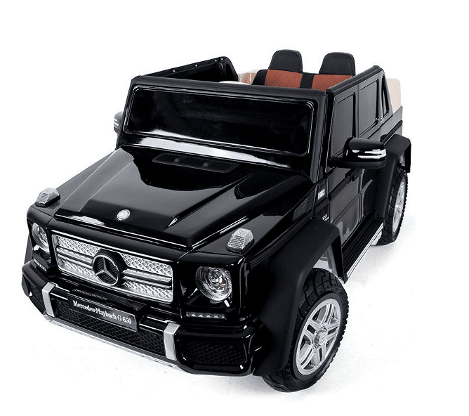 Акумулаторен джип Mercedes Maybach G650, С отварящи се врати, 4x4, 12V, Черен