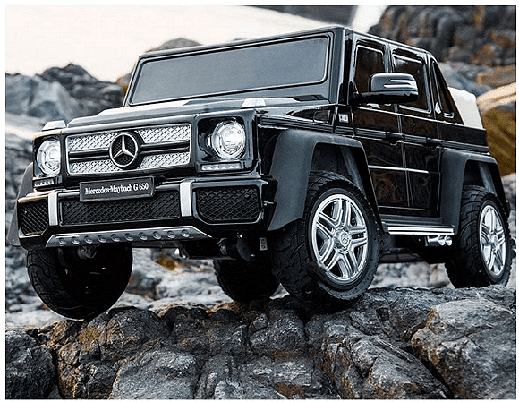 Акумулаторен джип Mercedes Maybach G650, С отварящи се врати, 4x4, 12V, Черен