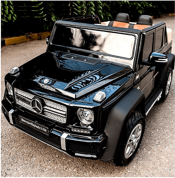 Акумулаторен джип Mercedes Maybach G650, С отварящи се врати, 4x4, 12V, Черен