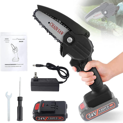 Акумулаторен ръчен трион резачка CHAINSAW 24V