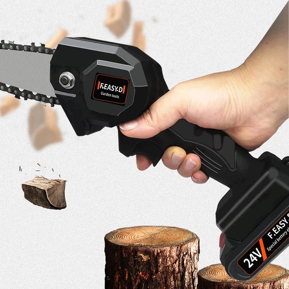 Акумулаторен ръчен трион резачка CHAINSAW 24V
