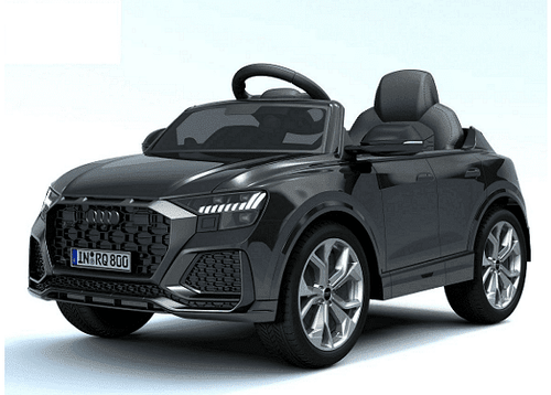 Акумулаторна кола Audi RS Q8, WiFi, Меки гуми и кожена седалка, MP3 12V, Размер: 101x62x51см, Черна