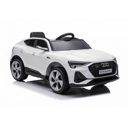 Акумулаторна кола AUDI Sportsback, 4x4, С кожена седалка и меки гум, 12V, Черна