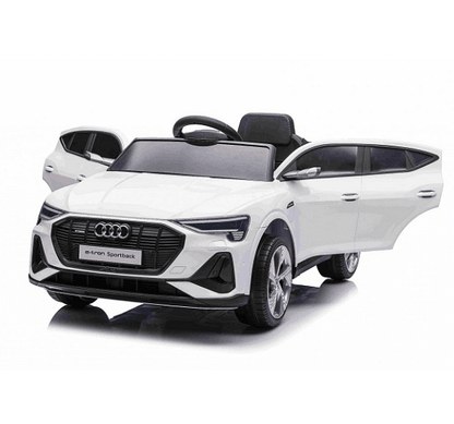 Акумулаторна кола AUDI Sportsback, 4x4, С кожена седалка и меки гум, 12V, Черна