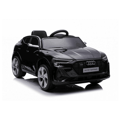 Акумулаторна кола AUDI Sportsback, 4x4, С кожена седалка и меки гум, 12V, Черна