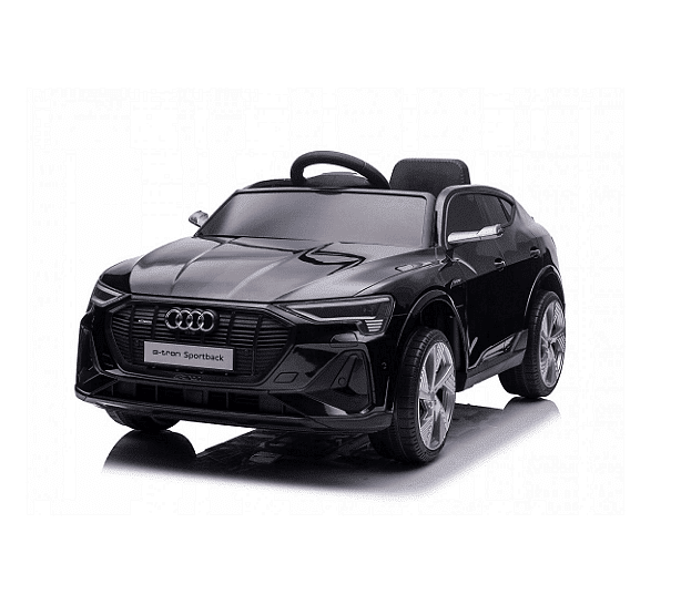 Акумулаторна кола AUDI Sportsback, 4x4, С кожена седалка и меки гум, 12V, Черна