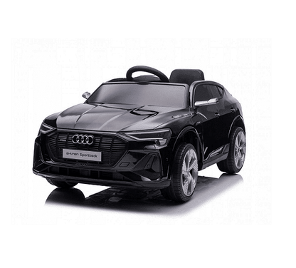 Акумулаторна кола AUDI Sportsback, 4x4, С кожена седалка и меки гум, 12V, Черна