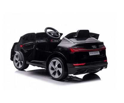 Акумулаторна кола AUDI Sportsback, 4x4, С кожена седалка и меки гум, 12V, Черна