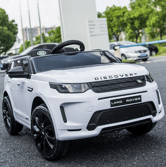 Акумулаторна кола Land Rover Discovery, 4x4, С меки гуми и отварящи се врати, 12V, MP3
