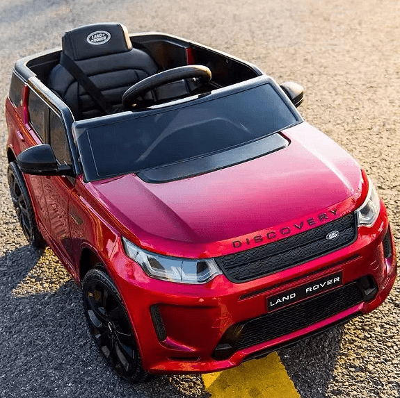 Акумулаторна кола Land Rover Discovery, 4x4, С меки гуми и отварящи се врати, 12V, MP3