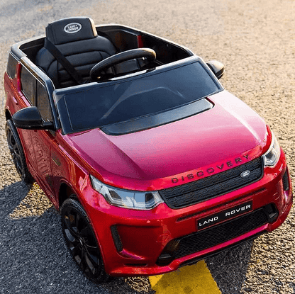 Акумулаторна кола Land Rover Discovery, 4x4, С меки гуми и отварящи се врати, 12V, MP3