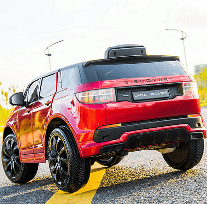 Акумулаторна кола Land Rover Discovery, 4x4, С меки гуми и отварящи се врати, 12V, MP3