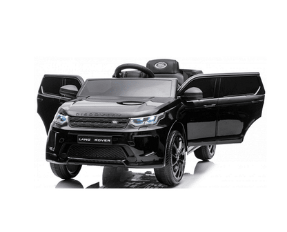 Акумулаторна кола Land Rover Discovery, 4x4, С меки гуми и отварящи се врати, 12V, MP3