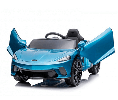 Акумулаторна кола Mclaren GT, С меки гуми и кожена седалка, 12V, С дистанционно, Черна