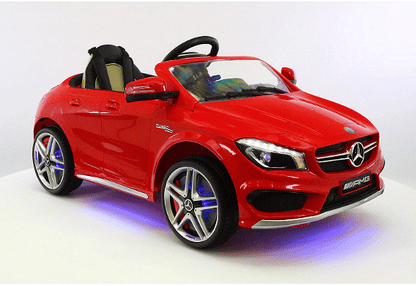 Акумулаторна кола Mercedes Benz CLA45 AMG, Меки гуми, WiFi, Кожена седалка, Дистанционно управление