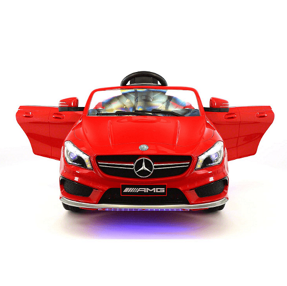 Акумулаторна кола Mercedes Benz CLA45 AMG, Меки гуми, WiFi, Кожена седалка, Дистанционно управление