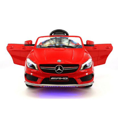 Акумулаторна кола Mercedes Benz CLA45 AMG, Меки гуми, WiFi, Кожена седалка, Дистанционно управление