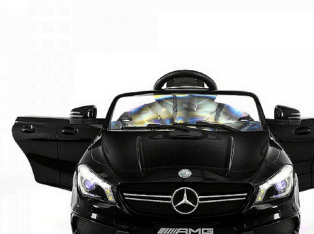 Акумулаторна кола Mercedes Benz CLA45 AMG, Меки гуми, WiFi, Кожена седалка, Дистанционно управление